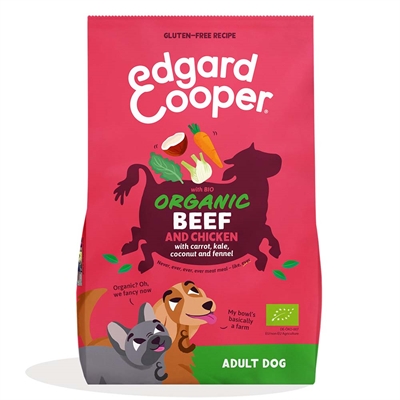 Edgard Cooper Kornfrit & Økologisk Hundefoder Fresh Beef & Chicken 2,5kg